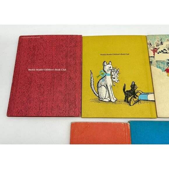 5 Vtg 60s-70s Hardback Kids Books Easy Reader Dinosaur Papa Sleep Ghost Kitten - Picture 7 of 16